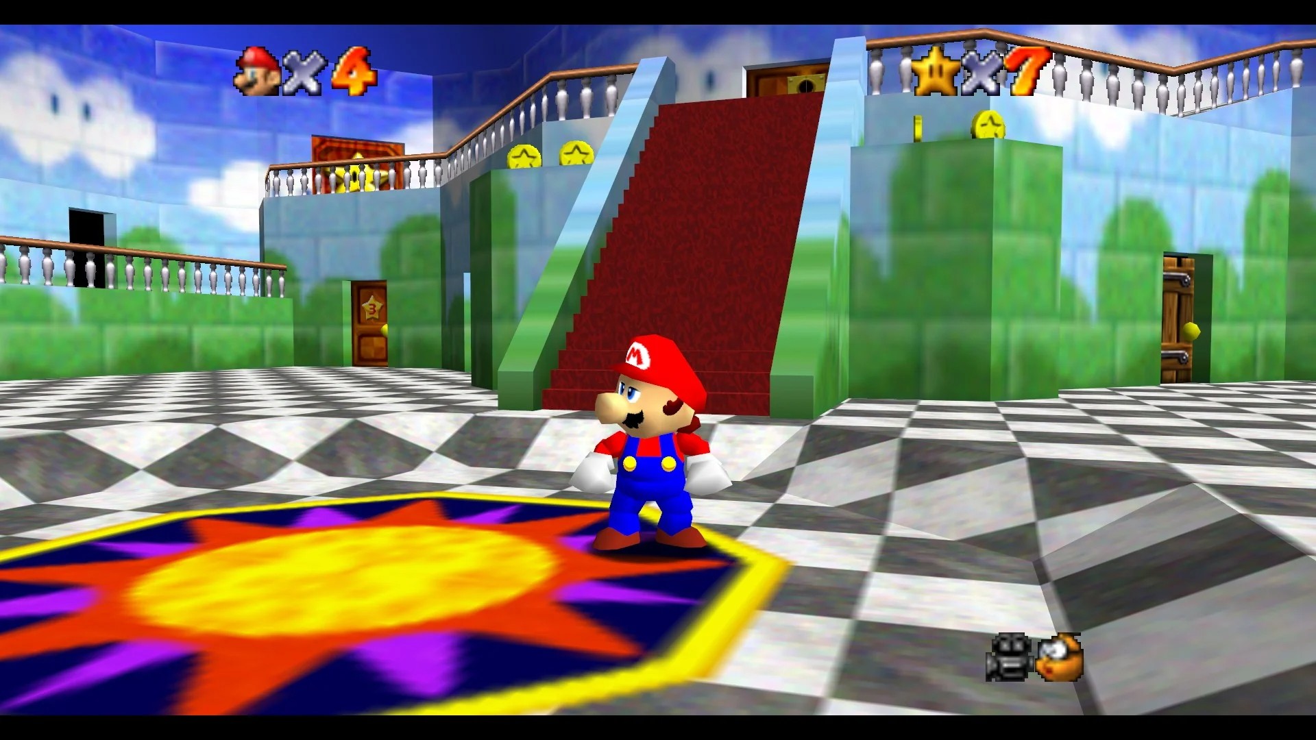 Peach's Castle in Super Mario 64